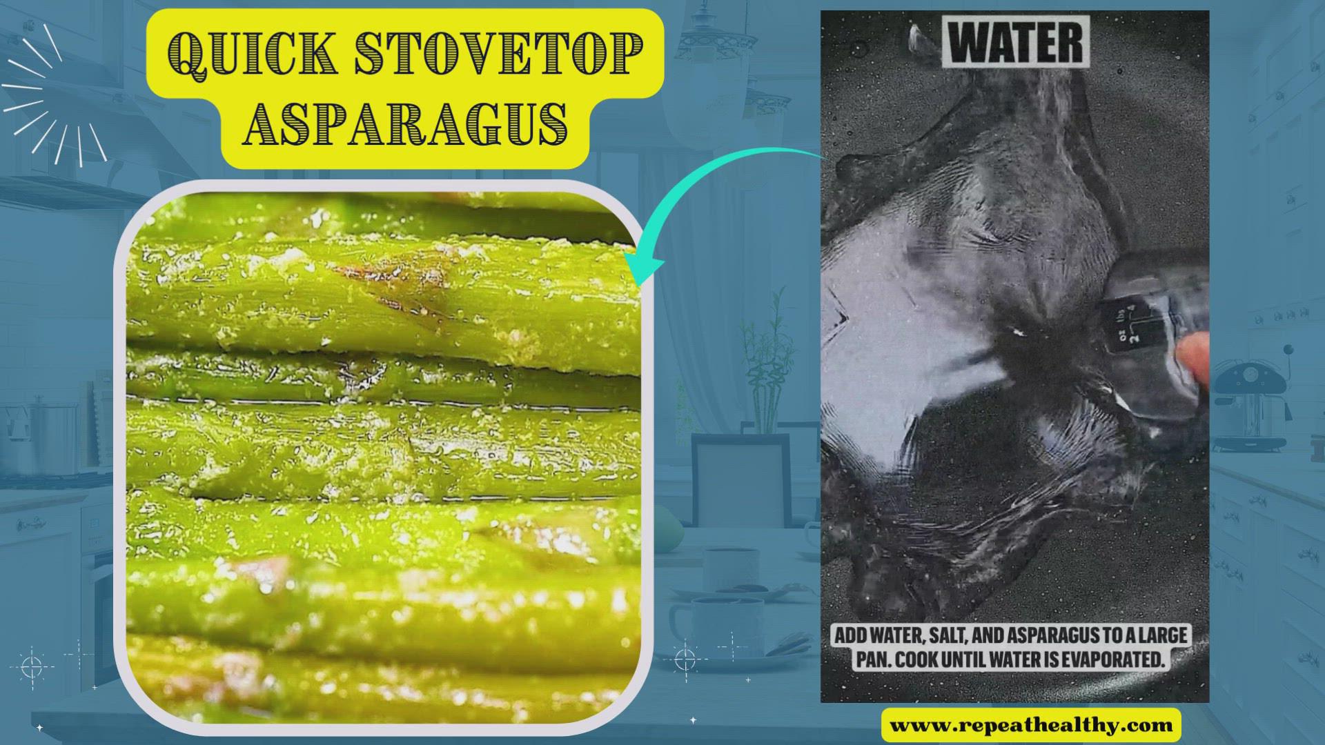'Video thumbnail for Quick Stovetop Asparagus'