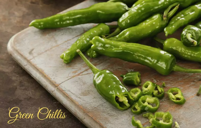 one of the most used ingredients in kitchen is green chillies.