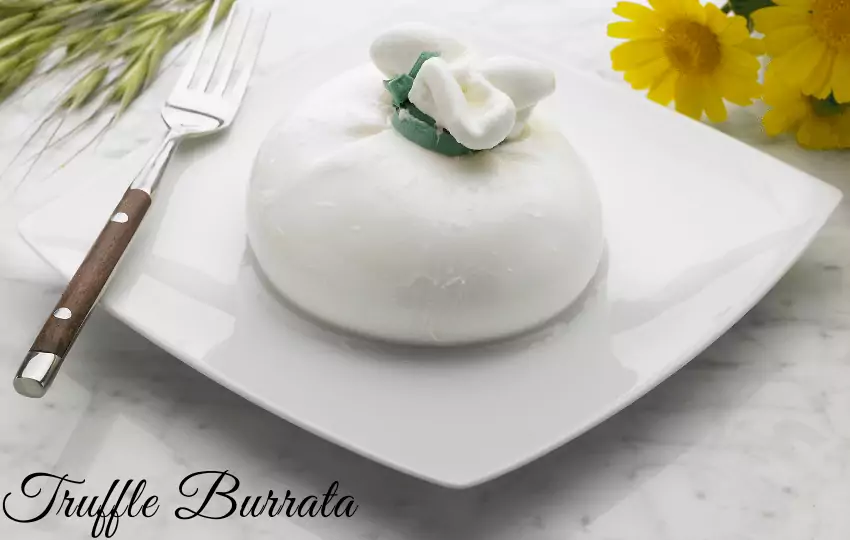truffle burrata is a popular ingredient in kitchen