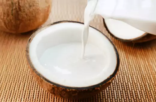 coconut milk is a famous substitute for milk that taste like milk.