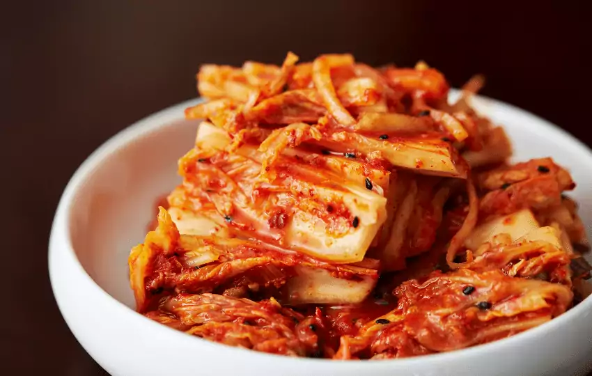 kimchi can be substitute with other foods.