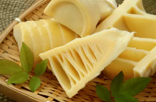 bamboo shoot is similar to water chestnut.