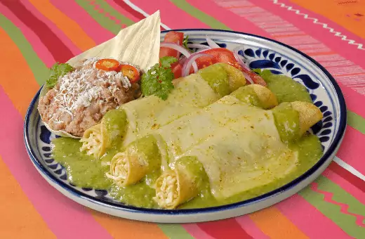 green enchilada sauce is a perfect substitution for enchilada sauce.