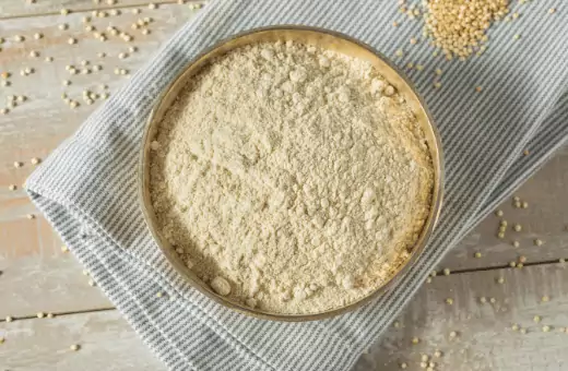 quinoa flour is a healthy gluten free replacement for sweet potato flour.