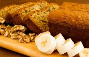 Banana bread is most delicious yet moist when made with all-purpose flour or bread flour. It will result in a tougher, more chewy texture. 