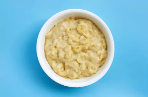 mashed banana is an amazing substitute for vegan lard.