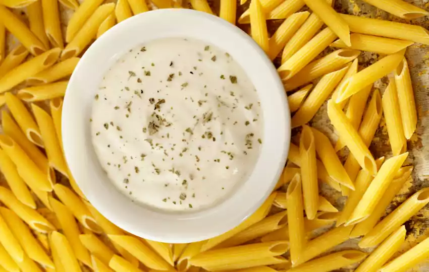 alfredo sauce is normally made with butter cream and parmesan cheese