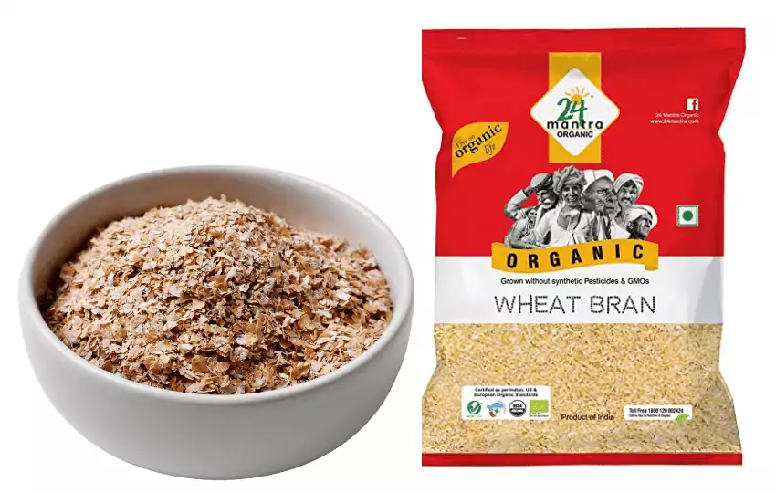 wheat bran is high in fiber and other nutrients and can be added to foods or used as a dietary supplement