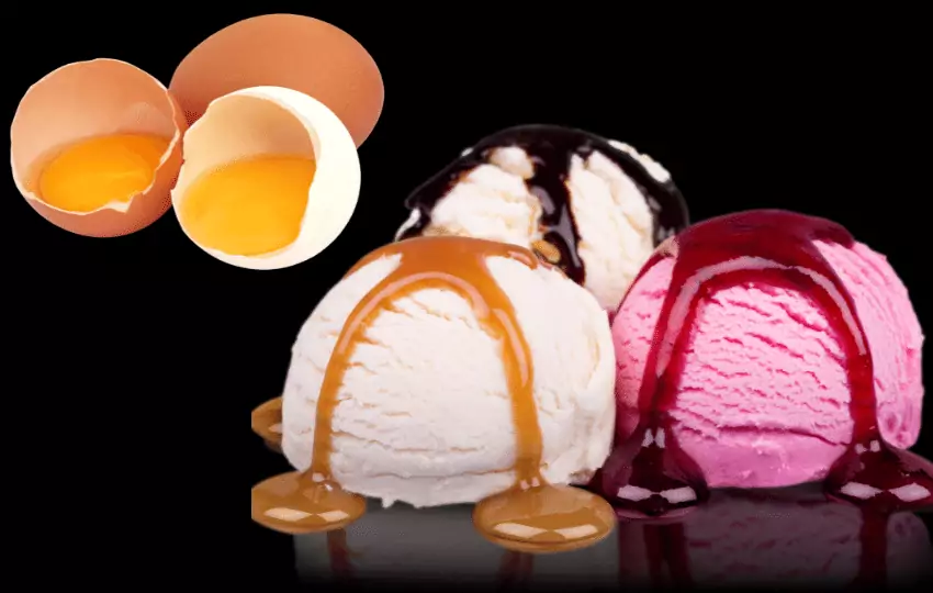 egg is an important component in custard and frozen ice cream