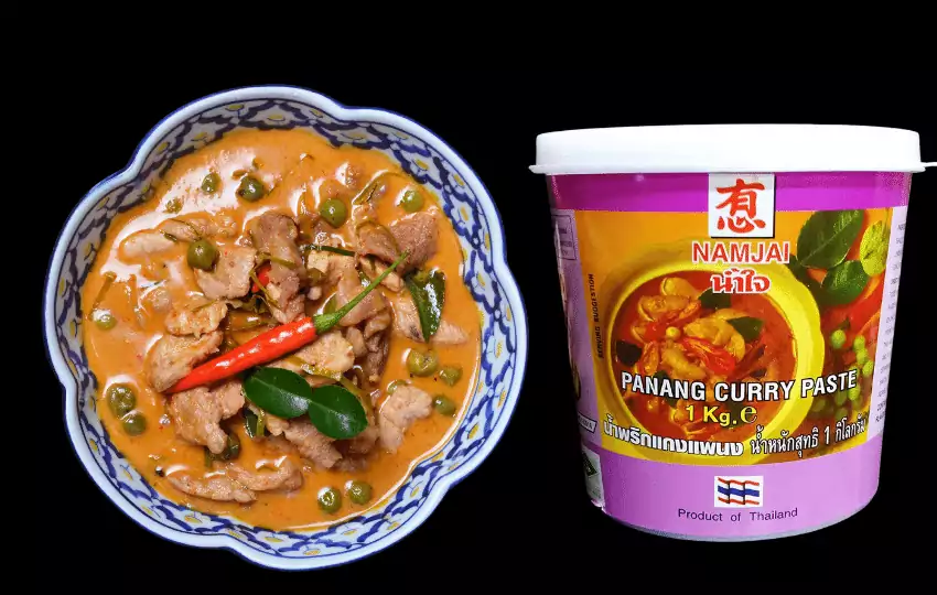 panang curry paste is a type of thai curry paste that is made from a variety of ingredients including dried chili peppers galangal lemongrass cumin seeds coriander seeds and shrimp paste