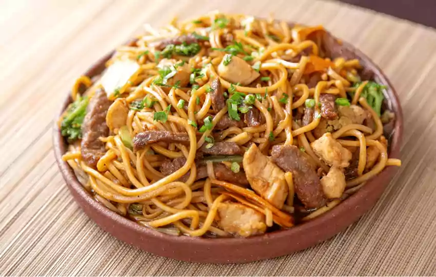yakisoba noodles are a variety of japanese noodles and are a popular dish in japan and are often served at festivals and fairs