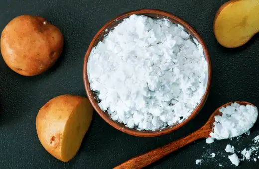 potato starch is a popular replacement for flour for frying
