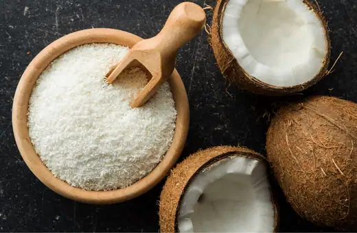 shredded coconut is a good alternative for coconut flakes