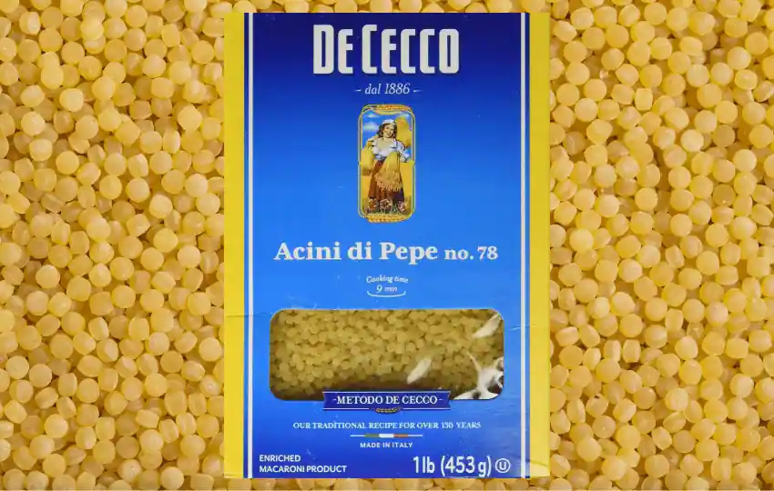acini de pepe is a kind of pasta made from semolina flour