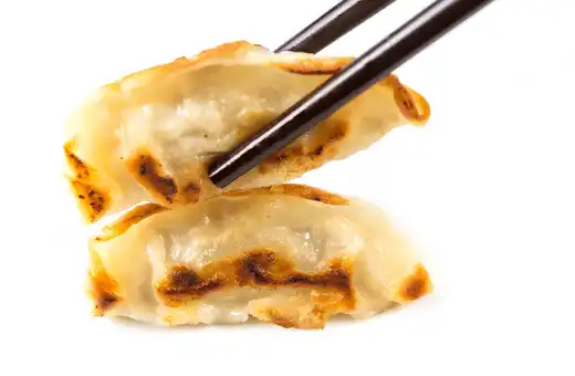 Gyoza wrappers are thin sheets made of wheat flour, water, and salt that are used to make Gyoza.