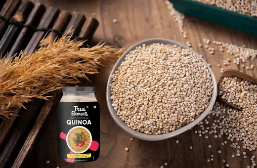A healthier alternative to orzo pasta, quinoa is a great option.