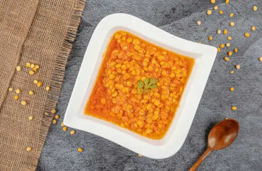 chana dal has a nutty flavor similar to toor dal