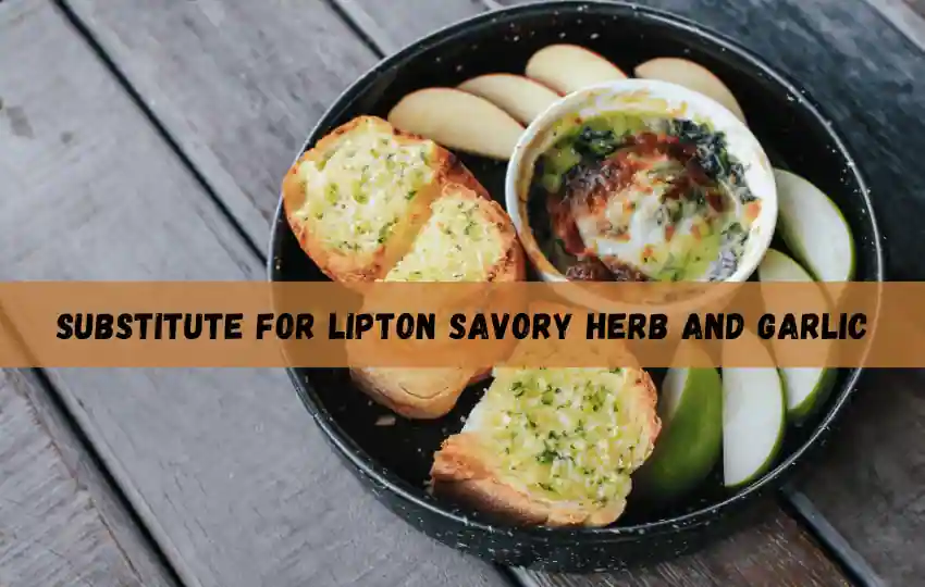 lipton savory herb and garlic is an instant soup mix that is made with a combination of savory herbs and garlic