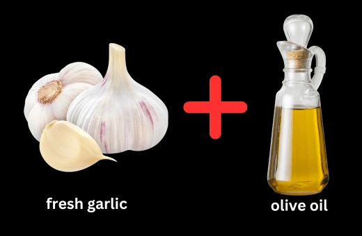 fresh garlic and olive oil are most substitute for garlic oil