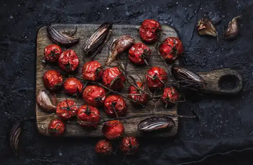 roasted cherry tomatoes are good replacements for fire roasted tomatoes