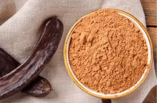 carob powder is a great alternative for chocolate in baking