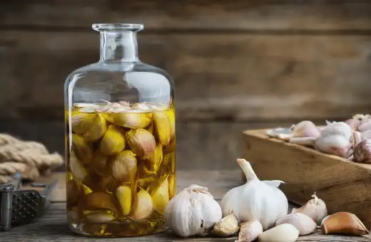 garlic infused oil is ideal veal stock substitute