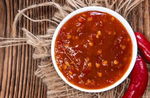 sambal oelek is an ideal replacement for yellow chili powder